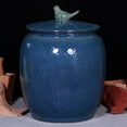 thumbnail image 3 of Large Ceramic Jar For Rice Ceramic Rice Bucket Ceramic Rice And Grain Storage Container With Lid Rice Containe Rice Storage Bins, 10kg, 3 of 8