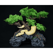 Komodo Bonsai Tree, Artificial Green Aquarium Decor Plant
