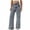Blue, variant on High Waist Loose Fit Flare Denim Pants with Bow Embroidery Wide Leg Boyfriend Jeans for Women, Stretchy Baggy Bootcut Casual Trousers