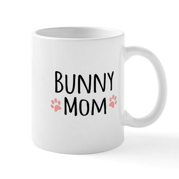 CafePress - Bunny Mom Mugs - 11 oz Ceramic Mug - Novelty Coffee Tea Cup