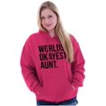 thumbnail image 3 of Worlds Okayest Aunt Niece Nephew Cute Hoodie Sweatshirt Women Brisco Brands X, 3 of 5