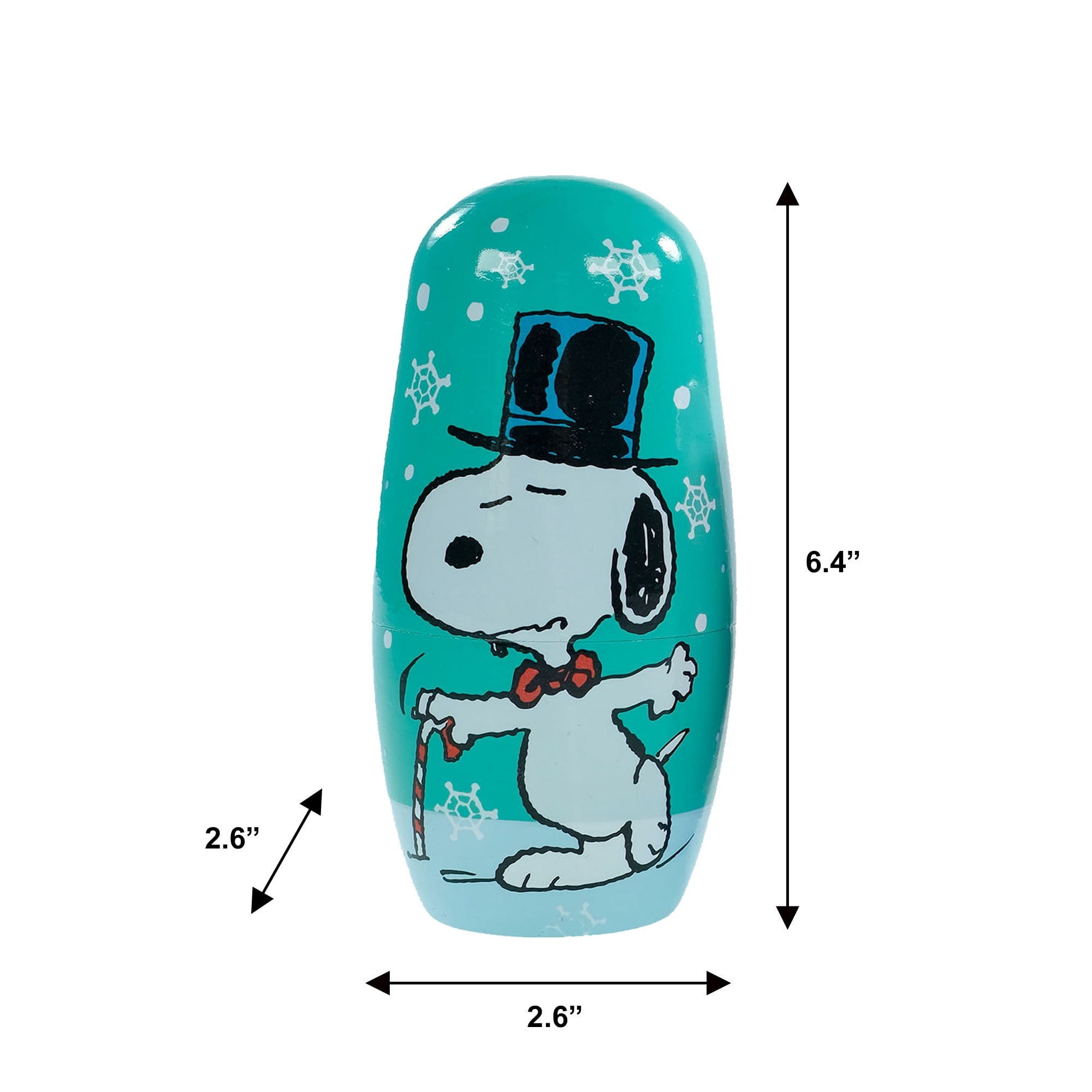 Peanuts 5‑Piece Collectible Nesting Doll Set, Multicolor, 5.5‑inch, Peanuts Characters