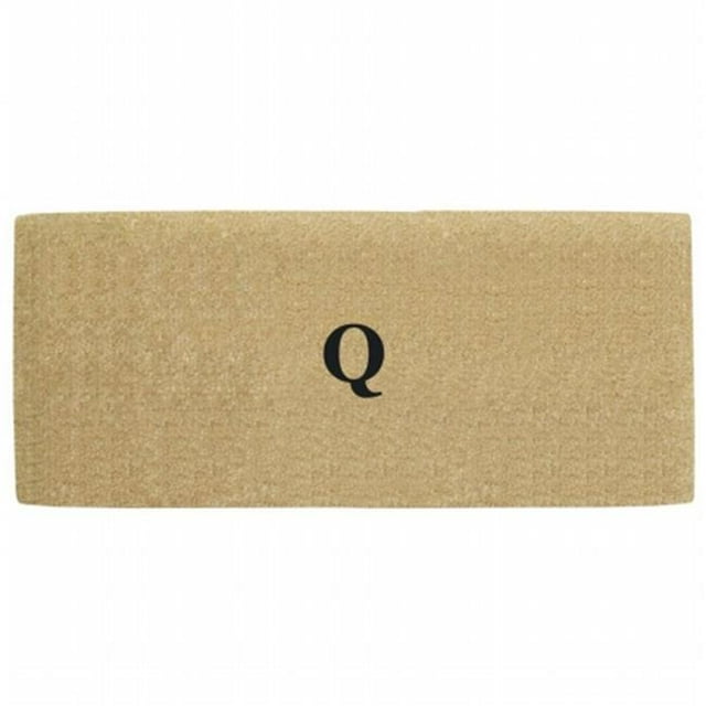 Nedia Home O2135Q 38 x 60 in. Heavy Duty No Border Coco Mat Monogrammed Q