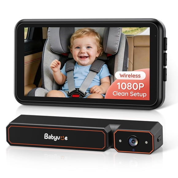 Cámara de coche para bebés Babyvue inalámbrica 1080P HD IR Vision Night Vision