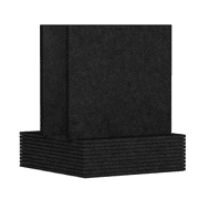 kfykfyk 12 Pack Acoustic Panels ,12 x 12 x 0.3Inch Wall and Ceiling Sound Absorbing Panels,for Home,Recording Studio Black