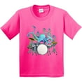 thumbnail image 3 of Inktastic Cute Blue Octopus Drumming Youth T-Shirt, 3 of 5