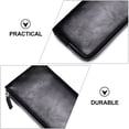 thumbnail image 3 of 1Pc Long Men Wallet Large Capacity Casual Travel Handbag with Zippers, 3 of 6