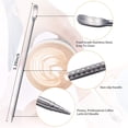 thumbnail image 3 of CNKOO Milk Frother  Stainless Steel Espresso Milk Frother  Coffee Milk Frother Cup with Decorative Art Pen for Espresso Machine  Milk Frother  Latte Art, 3 of 6
