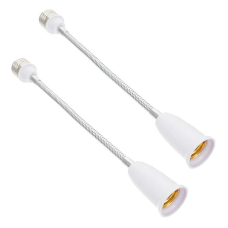 

2pcs Flexible E27 to E27 Light Bulb Socket Extender Light Converters Extensions