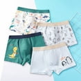 thumbnail image 2 of Curenmufel Boxer Briefs for Toddler Boys Boys Boxer Briefs Various Cute Patterns Toddler Kids Underwear 4 Pack, 2T 3T 4T 5T 6T 7-16 Years(Green,3-6 Years), 2 of 9