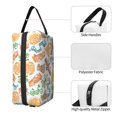 thumbnail image 3 of Goofa Simple Drawing Printed Toiletry Bag with Handle,Large Capacity Travel Makeup Cosmetic Bag for Women, Carry on Airport Airline Compliant Bag, 3 of 9