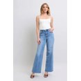 thumbnail image 2 of Womens Wide Leg High Waist Jeans with Pockets Relaxed Fit Durable Everyday Wear Trendy Versatile Denim Pants Casual, 2 of 10