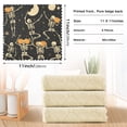 thumbnail image 6 of Yayeee 6 Pack Kitchen Dishcloths for Washing Dishes Soft Absorbent Microfiber Towels, Halloween Dancing, 6 of 9