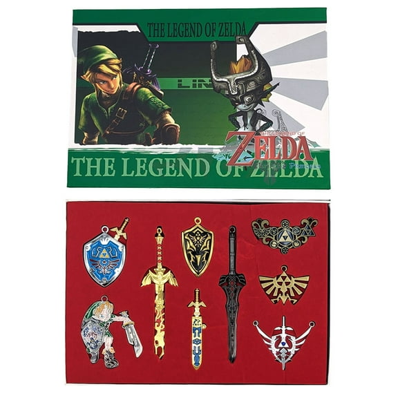 Weapon & Emblems - The Legend of Zelda Necklace & Keychain 9 pc. Pendant