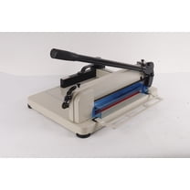 KNPOT  Office Guillotine Heavy-Duty Paper trimmer with Metal Base, Trimmers Cards Leather for Office Home, White