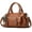 Brown, variant on CoCopeanut Faux Leather Shoulder Bag for Women Flap Handbag Willow Nail Crossbody Bag Large Capacity Purse Retro Satchel
