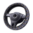 thumbnail image 2 of Vsdgher Astronauts in sport Pattern Elastic Car Steering Wheel Cover,Car Wheel Cover Protector Car Accessory for Steering Wheel with a Diameter of 14.5"-15", 2 of 6