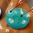 thumbnail image 2 of Instrumentos Percusión Tambor Handpan Tambor Lengua Acero 6 Pulgadas Y 8 Notas (azul Oscuro), 2 of 9