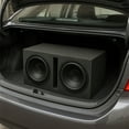 thumbnail image 4 of QPower QBASS 10 Inch Dual Car Audio Subwoofer Enclosure Box w/ Slot Port Vent, Charcoal, 4 of 8
