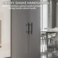 thumbnail image 4 of 10 Pack 5 Inch Cabinet Pulls Matte Black Stainless Steel Kitchen Cupboard Handles Cabinet Handles 5 Inch Length, 3 Inch Hole Center, 4 of 9