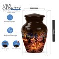 thumbnail image 2 of Music Funeral Urn For Grandmother - miniature Urn For Human Ashes Adult Women - Small black Urns For Human Ashes - Keepsake Cremation Urns For Mother, 3 Inch, 2 of 7
