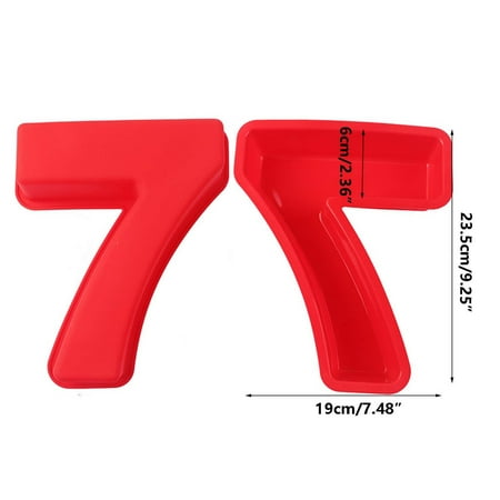 

Tfalo 10 Inch Large Silica Gel Cake Plate Birthday Number Silicone Pizza