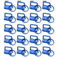 thumbnail image 1 of 20 Pcs Porte-Clés avec Anneaux pour Sac, Bleu, 1 of 5