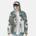 thumbnail image 3 of Picia Funny Cat Women's Men's UPF 50+ Sun Protection Hoodie Shirt Long Sleeve SPF Fishing Outdoor UV Hiking Lightweight Shirts-Large, 3 of 9
