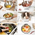 thumbnail image 3 of 3-Piece Stainless Steel Salad Bowl Set23.67oz, 43.96oz &71.01oz Food-Grade,Multifunctional for Mixing, Kneading,Dishwasher Safe (3, 700ml/23.67oz;1300ml/43.96oz;2100ml/71.01oz), 3 of 6