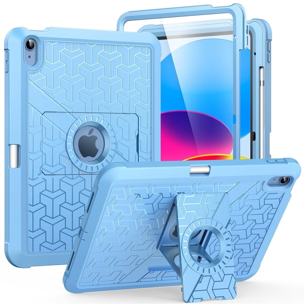 Funda para tableta MoKo iPad 11/10.9 pulgadas, a prueba de golpes, azul cian