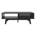 thumbnail image 6 of SAFAVIEH Rori Mid-Century Solid 2 Shelf Coffee Table, Black, 6 of 12