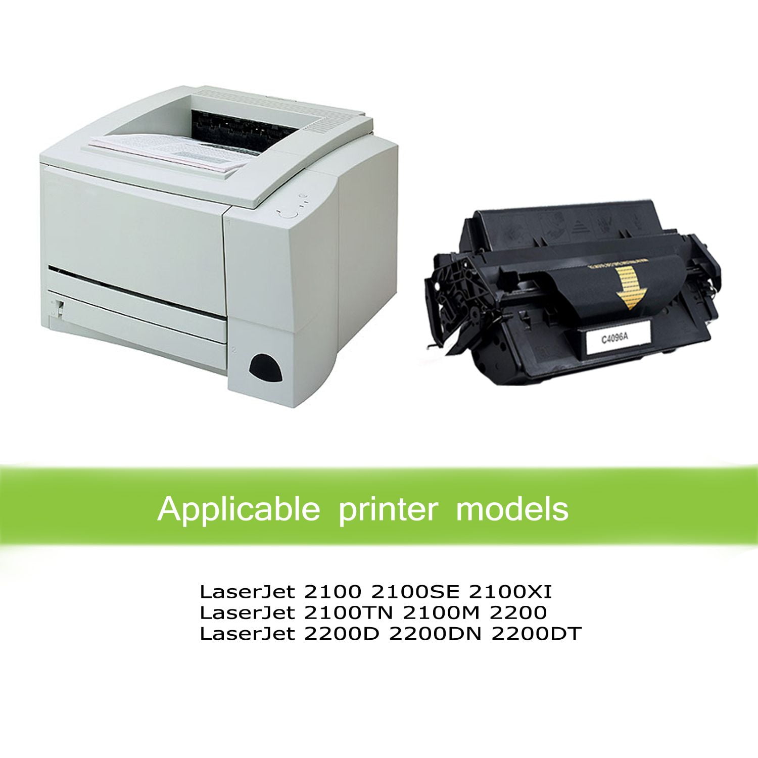 Awesometoner Compatible Toner Cartridge Replacement for HP C4096A (HP 96A)  for HP LaserJet 2100, 2100SE, 2100XI, 2100TN, 2100M, 2200, 2200D, 2200DN,  2200DT, 2200DTN (Black, 2-Pack) | Walmart Canada