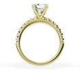 thumbnail image 3 of Unique Moments 2 Ct Diamond Solitaire With Accents Cushion Engagement Ring 14K Yellow Gold, 3 of 6
