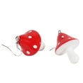 thumbnail image 2 of Soumake 1 Pair Earring Mushroom Jewelry Accessories Gift Resin Simulation Mushroom Long Pendant Earring for Anniversary, 2 of 8