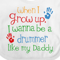 thumbnail image 4 of Inktastic Drummer Like Daddy Boys or Girls Baby Bib, 4 of 4