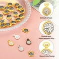 thumbnail image 3 of Uxcell 20 Pcs Alloy Watch Clock Charm Pendant, Gold Tone, 0.67 x 0.5 Inch, 3 of 3