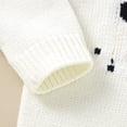thumbnail image 5 of Baby Sweater Long Sleeve Newborn Girls Boys Pullover Knitted Cute Snowman Tops Infant White Clothing Warm Autumn Playsuit Winter, 5 of 6