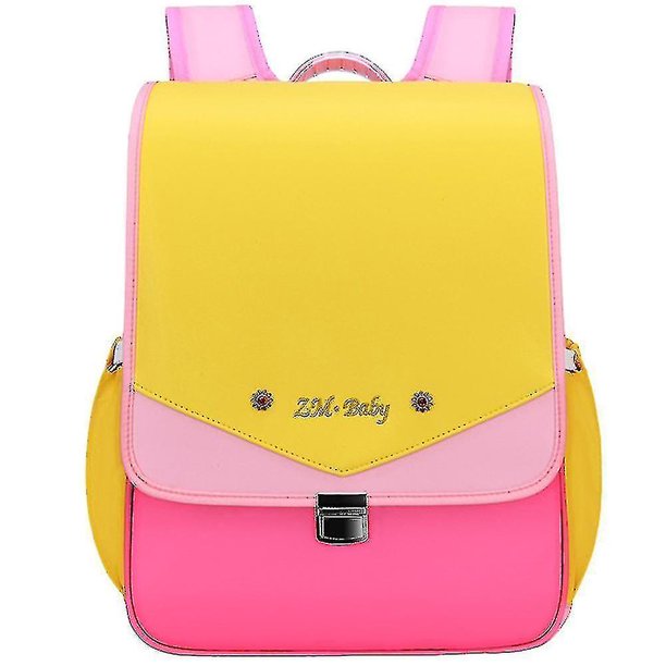 Mochila para alumnos Mochila para niños Pu Mochila impermeablecolor-3