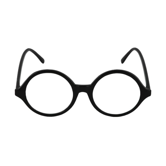 Black Glasses Professor (Clear Lens) Adult Halloween Accessory