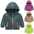 thumbnail image 1 of Tranfacy Zip up Hoodie Long Sleeve Shirt for Boys Hooded Jacket Summer Fall Sun Protection Tops, 1 of 5