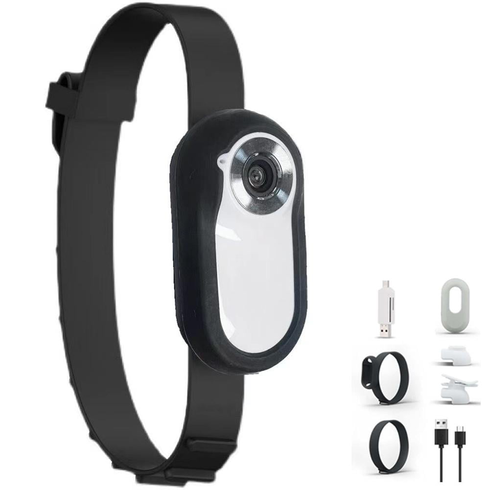 HD 1080p Dog Tracker Collar Mini Body Camera Action Camera with Video Records Mini Portable Stable Sport Action Body Camera for Dog Collar Camera Home Security Camera T8C4 Walmart