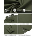 thumbnail image 6 of COOFANDY Men's Long Sleeve Casual Button Down Shirts Untucked Shirts for Men Regular Fit Dress Shirt, 6 of 12