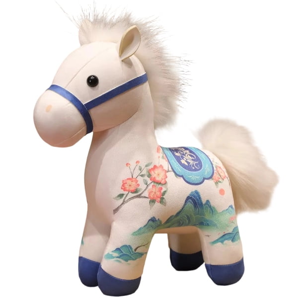 Decoraciones De Escritorio Lindo poni de peluche para apretar, juguete de poni de simulación suave (1 unidad) JASKFLY