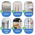 thumbnail image 3 of Child Safety Strap Locks for Fridge, Cabinets, Drawers, Dishwasher, Toilet, 3M Adhesive No Drilling, 3 of 7