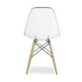 thumbnail image 3 of Heavenly Collection Clear Wood Chair SET OF 2, 3 of 7