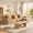 Camel, variant on Eyisean 115.3" Teddy Oversized Modular Boneless Sectional Sofa Couch with Ottoman, 3-Seater Deep Seat Cloud Couch with 3 Pillows, No Assembly Required, L Shaped Couches for Living Room, Apartment