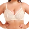 thumbnail image 4 of ALLLIST Lace Womens Bras Push up No Underwire Underwear Beige Comfy Plain Ladies Bras S-3xl, 4 of 6