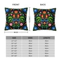 thumbnail image 2 of Yiaed Roosters and Flowers Print Pillow Covers Super Soft Decorative Square Throw Pillow Covers Case Cushion Covers for Sofa Couch Bedroom Car Decor（No pillow core）-12"x12", 2 of 7