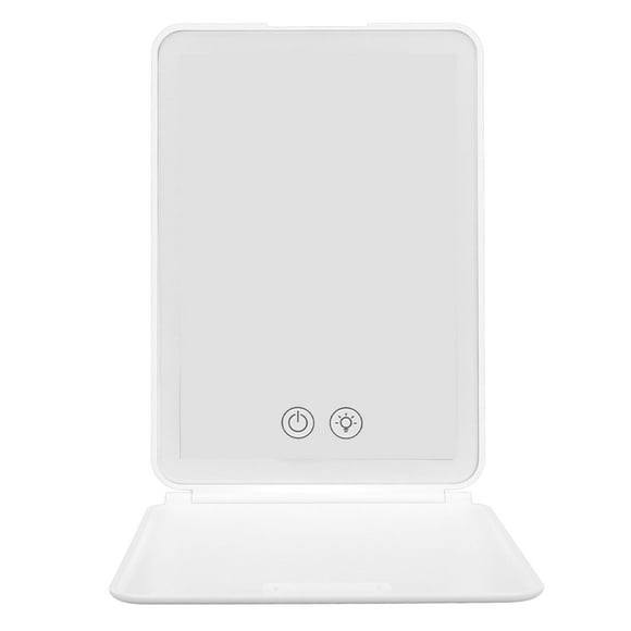 Espejo de Maquillaje, Brillo Ajustable Hd Recargable LED de Maquillaje Espejo de Maquillaje ABS para Viaje de Negocios
