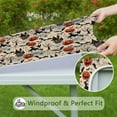 thumbnail image 6 of Classic Halloween Pattern Square Fitted Tablecloth with Elastic Edge,Square Table Cover,Washable Elastic Table Cover for Home Kitchen Party Decor 34"x34", 6 of 6